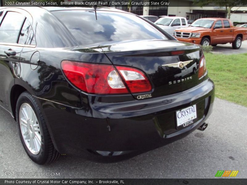 Brilliant Black Crystal Pearl / Dark Slate Gray/Light Slate Gray 2007 Chrysler Sebring Sedan