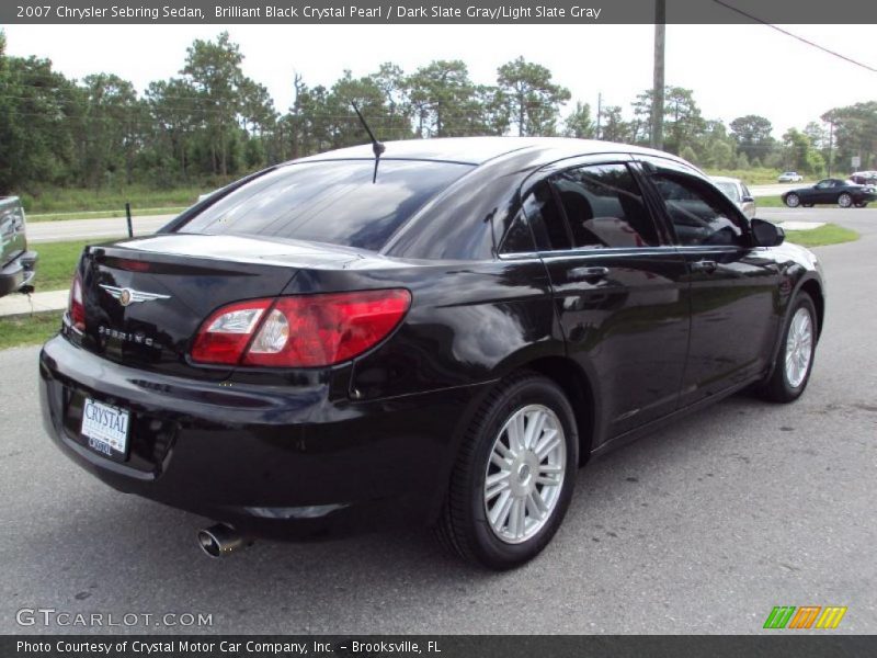 Brilliant Black Crystal Pearl / Dark Slate Gray/Light Slate Gray 2007 Chrysler Sebring Sedan