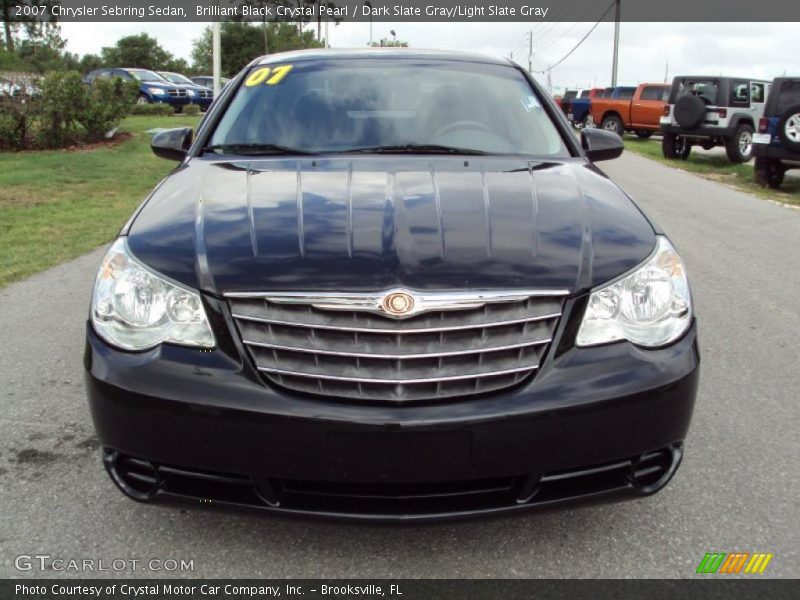 Brilliant Black Crystal Pearl / Dark Slate Gray/Light Slate Gray 2007 Chrysler Sebring Sedan