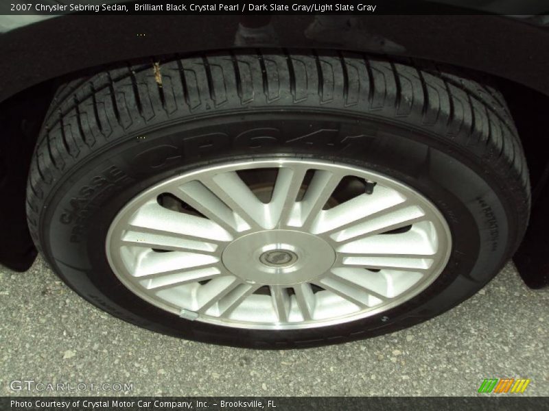 Brilliant Black Crystal Pearl / Dark Slate Gray/Light Slate Gray 2007 Chrysler Sebring Sedan