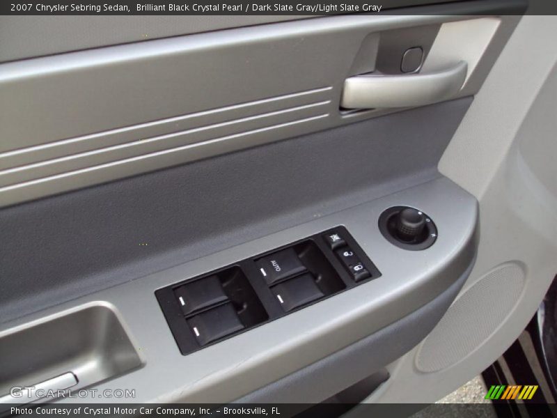 Brilliant Black Crystal Pearl / Dark Slate Gray/Light Slate Gray 2007 Chrysler Sebring Sedan