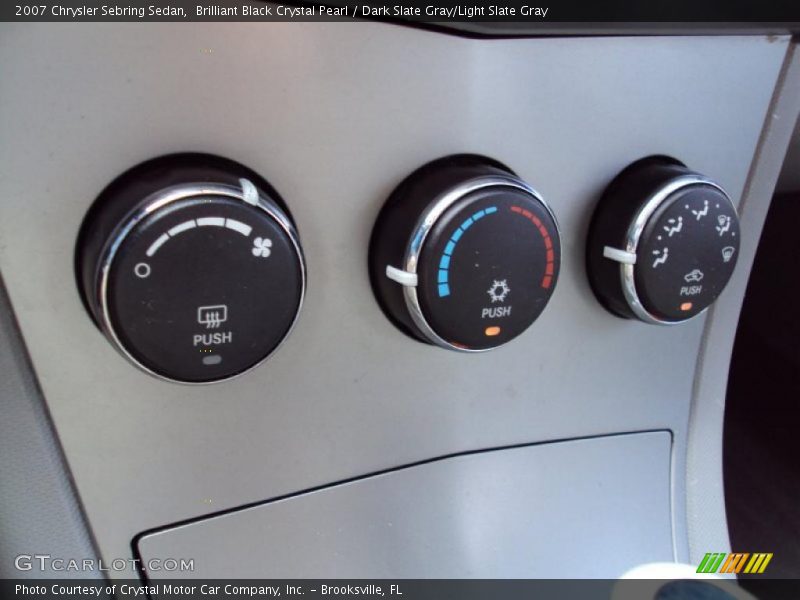 Brilliant Black Crystal Pearl / Dark Slate Gray/Light Slate Gray 2007 Chrysler Sebring Sedan
