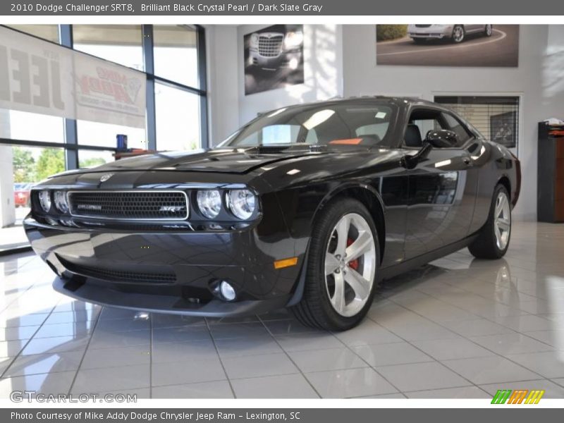 Brilliant Black Crystal Pearl / Dark Slate Gray 2010 Dodge Challenger SRT8