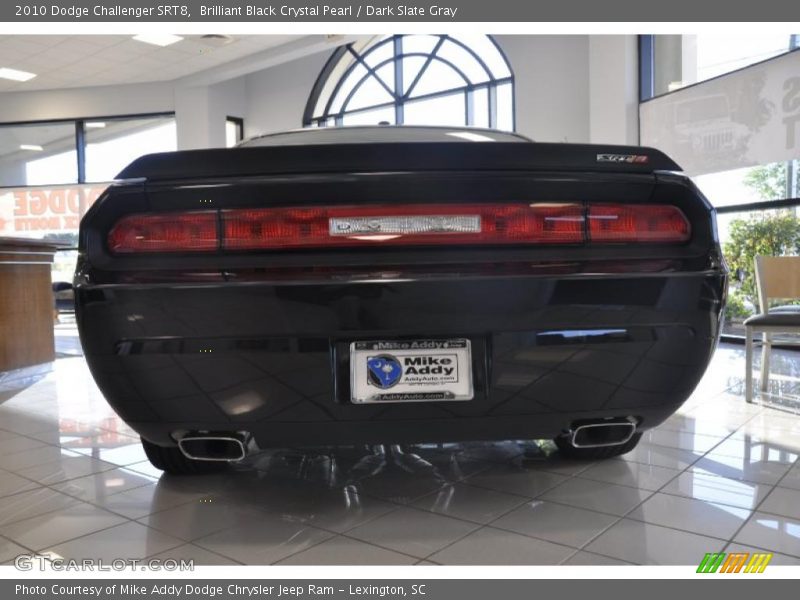 Brilliant Black Crystal Pearl / Dark Slate Gray 2010 Dodge Challenger SRT8