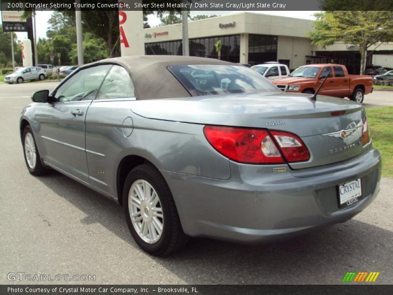Silver Steel Metallic / Dark Slate Gray/Light Slate Gray 2008 Chrysler Sebring Touring Convertible