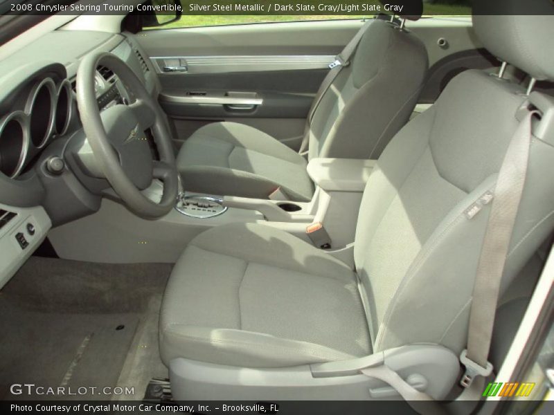 Silver Steel Metallic / Dark Slate Gray/Light Slate Gray 2008 Chrysler Sebring Touring Convertible