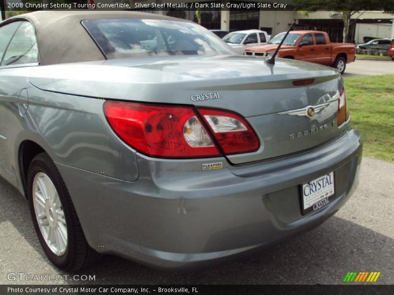 Silver Steel Metallic / Dark Slate Gray/Light Slate Gray 2008 Chrysler Sebring Touring Convertible
