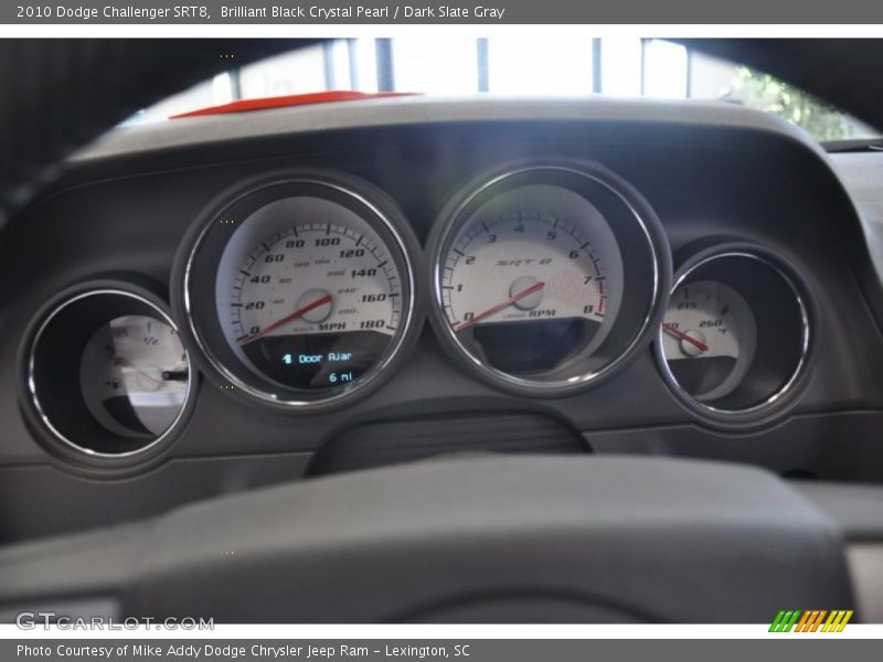 Brilliant Black Crystal Pearl / Dark Slate Gray 2010 Dodge Challenger SRT8