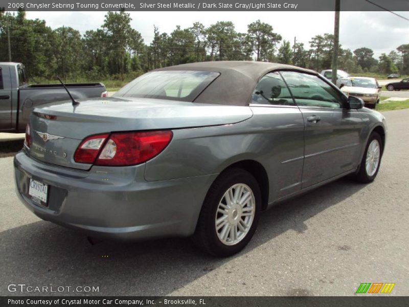 Silver Steel Metallic / Dark Slate Gray/Light Slate Gray 2008 Chrysler Sebring Touring Convertible