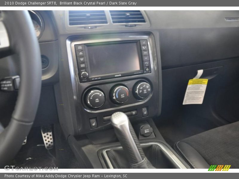 Brilliant Black Crystal Pearl / Dark Slate Gray 2010 Dodge Challenger SRT8