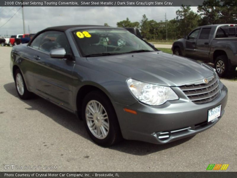 Silver Steel Metallic / Dark Slate Gray/Light Slate Gray 2008 Chrysler Sebring Touring Convertible