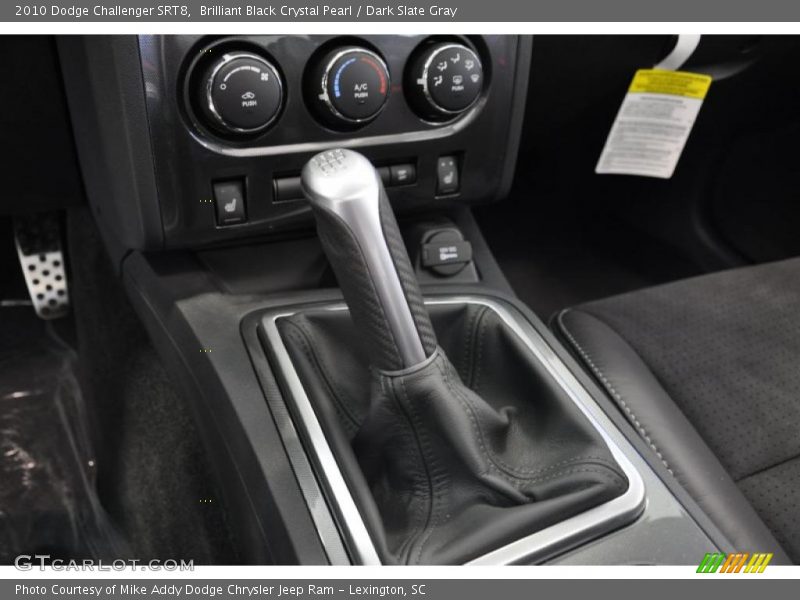 Brilliant Black Crystal Pearl / Dark Slate Gray 2010 Dodge Challenger SRT8