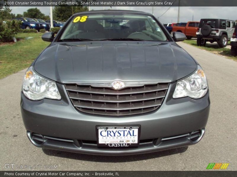 Silver Steel Metallic / Dark Slate Gray/Light Slate Gray 2008 Chrysler Sebring Touring Convertible