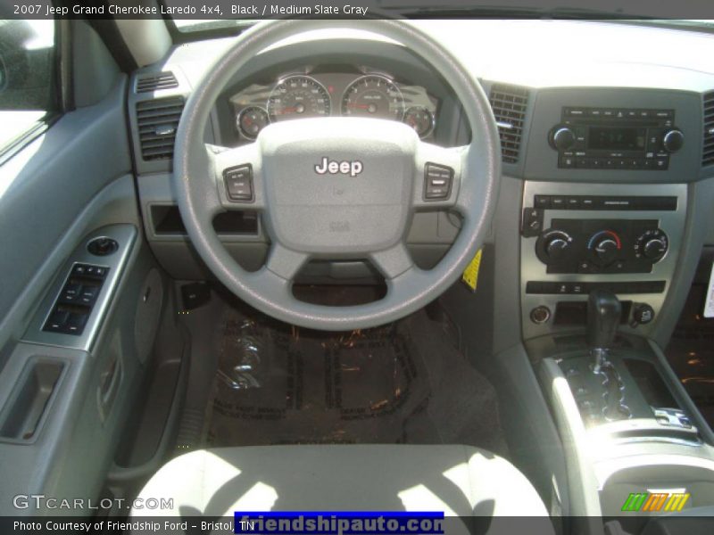 Black / Medium Slate Gray 2007 Jeep Grand Cherokee Laredo 4x4