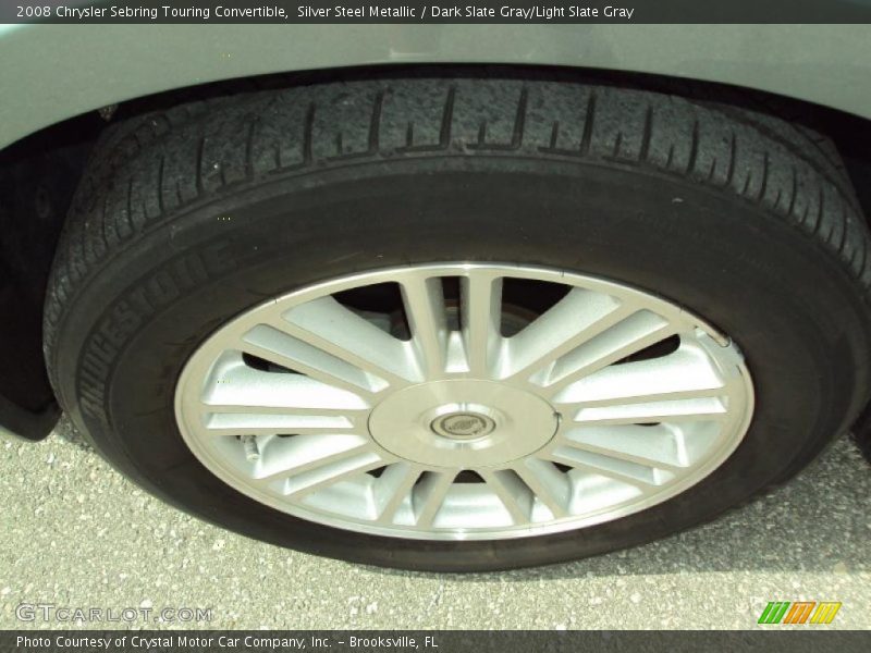 Silver Steel Metallic / Dark Slate Gray/Light Slate Gray 2008 Chrysler Sebring Touring Convertible