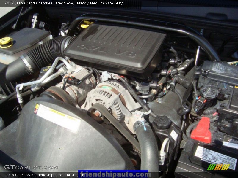 Black / Medium Slate Gray 2007 Jeep Grand Cherokee Laredo 4x4
