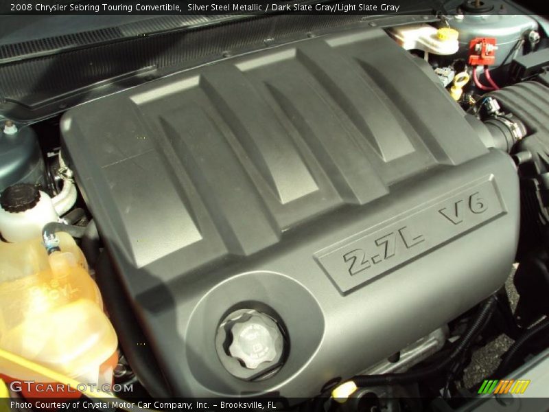 Silver Steel Metallic / Dark Slate Gray/Light Slate Gray 2008 Chrysler Sebring Touring Convertible