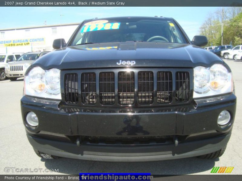 Black / Medium Slate Gray 2007 Jeep Grand Cherokee Laredo 4x4