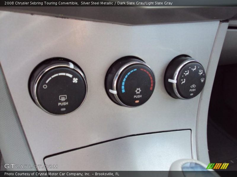 Silver Steel Metallic / Dark Slate Gray/Light Slate Gray 2008 Chrysler Sebring Touring Convertible