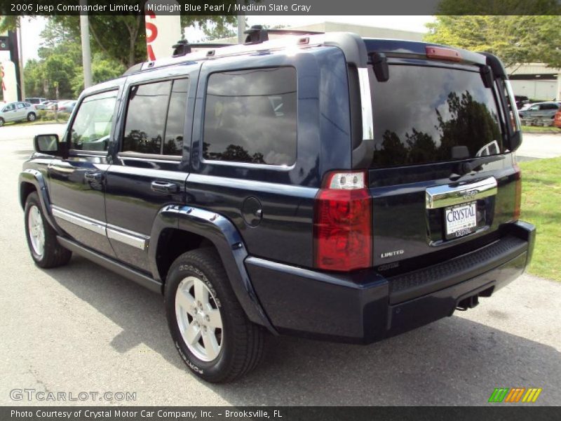Midnight Blue Pearl / Medium Slate Gray 2006 Jeep Commander Limited
