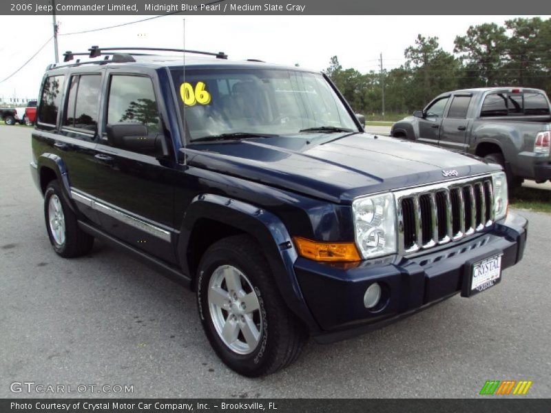 Midnight Blue Pearl / Medium Slate Gray 2006 Jeep Commander Limited