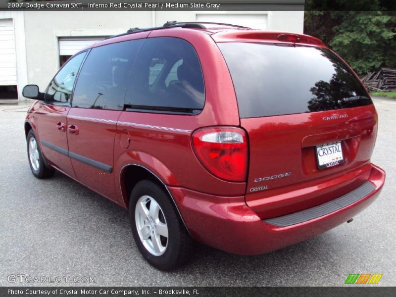 Inferno Red Crystal Pearl / Medium Slate Gray 2007 Dodge Caravan SXT