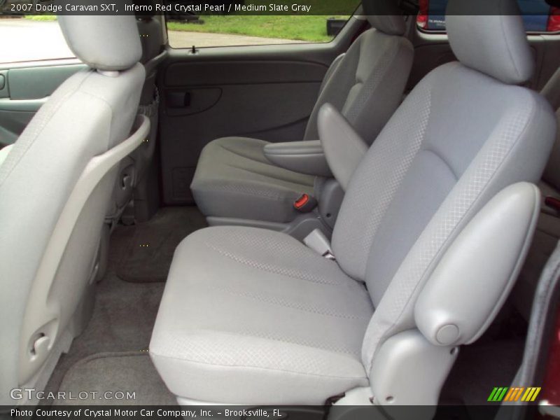 Inferno Red Crystal Pearl / Medium Slate Gray 2007 Dodge Caravan SXT