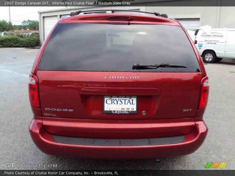 Inferno Red Crystal Pearl / Medium Slate Gray 2007 Dodge Caravan SXT