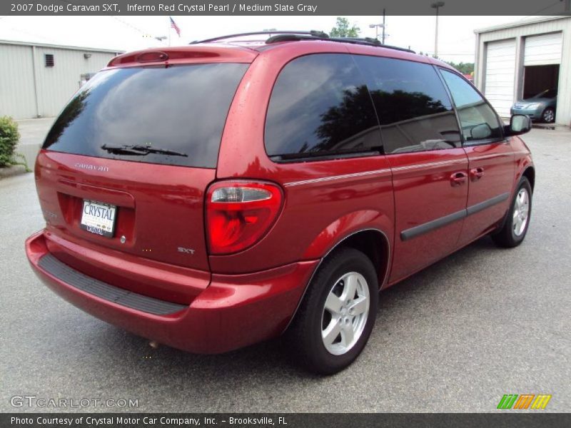 Inferno Red Crystal Pearl / Medium Slate Gray 2007 Dodge Caravan SXT