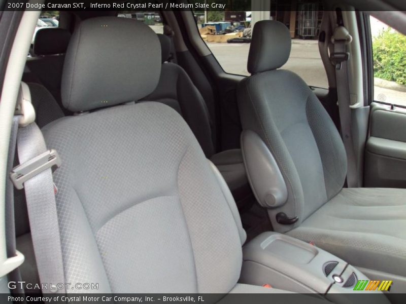 Inferno Red Crystal Pearl / Medium Slate Gray 2007 Dodge Caravan SXT