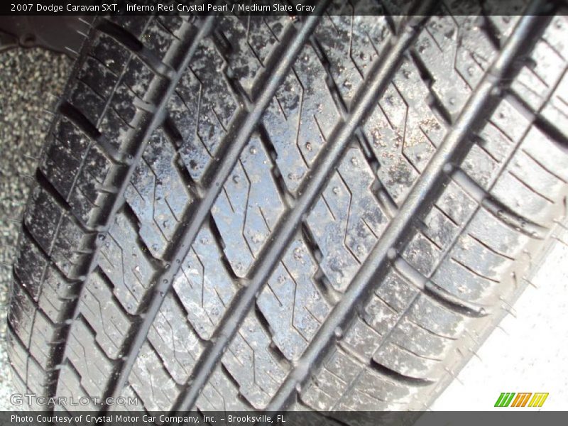 Inferno Red Crystal Pearl / Medium Slate Gray 2007 Dodge Caravan SXT