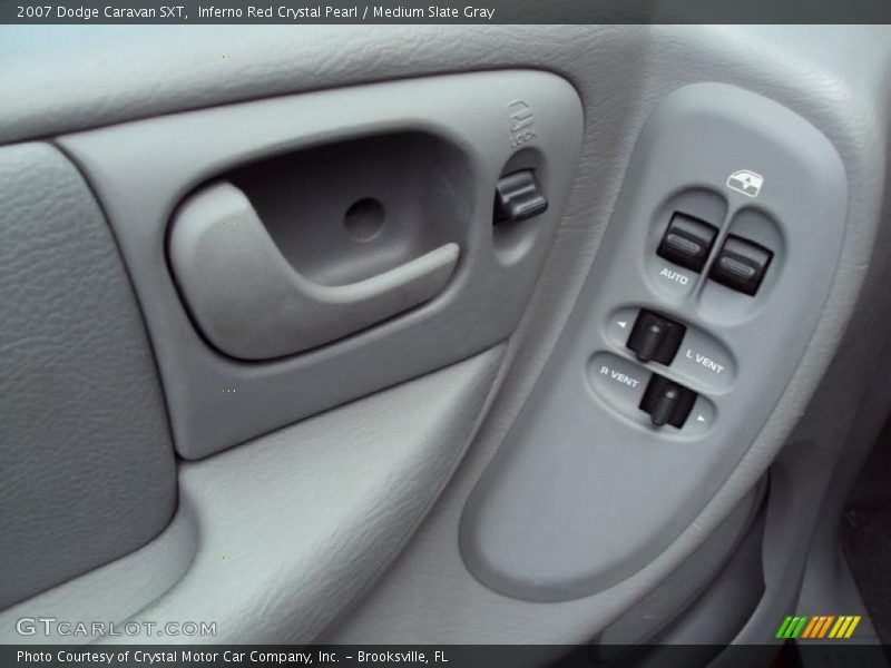Inferno Red Crystal Pearl / Medium Slate Gray 2007 Dodge Caravan SXT