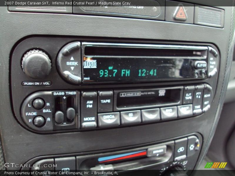Inferno Red Crystal Pearl / Medium Slate Gray 2007 Dodge Caravan SXT