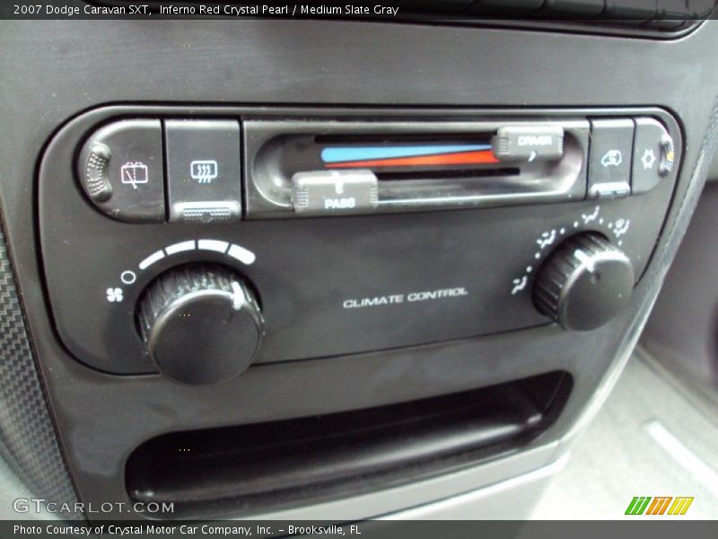 Inferno Red Crystal Pearl / Medium Slate Gray 2007 Dodge Caravan SXT