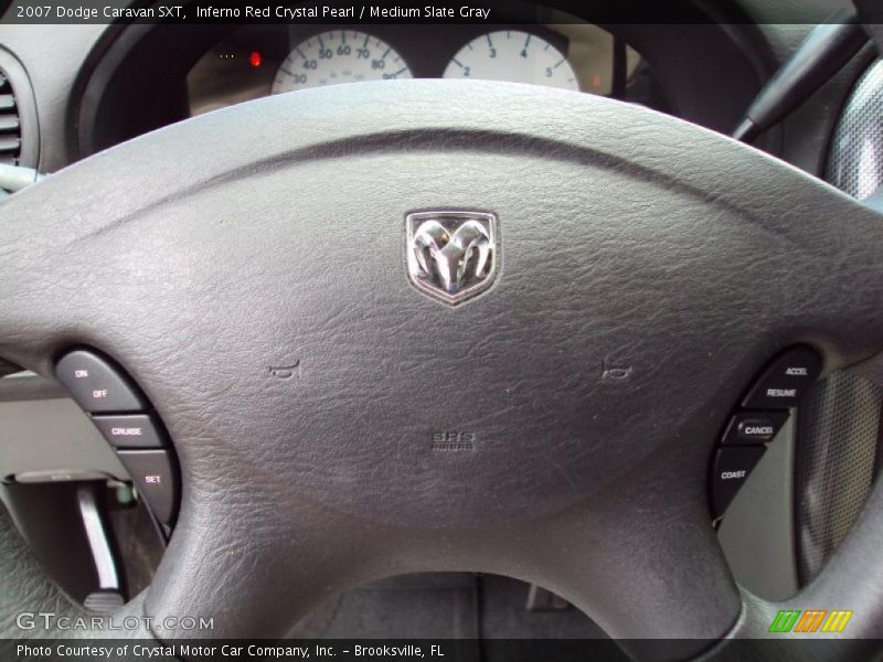Inferno Red Crystal Pearl / Medium Slate Gray 2007 Dodge Caravan SXT