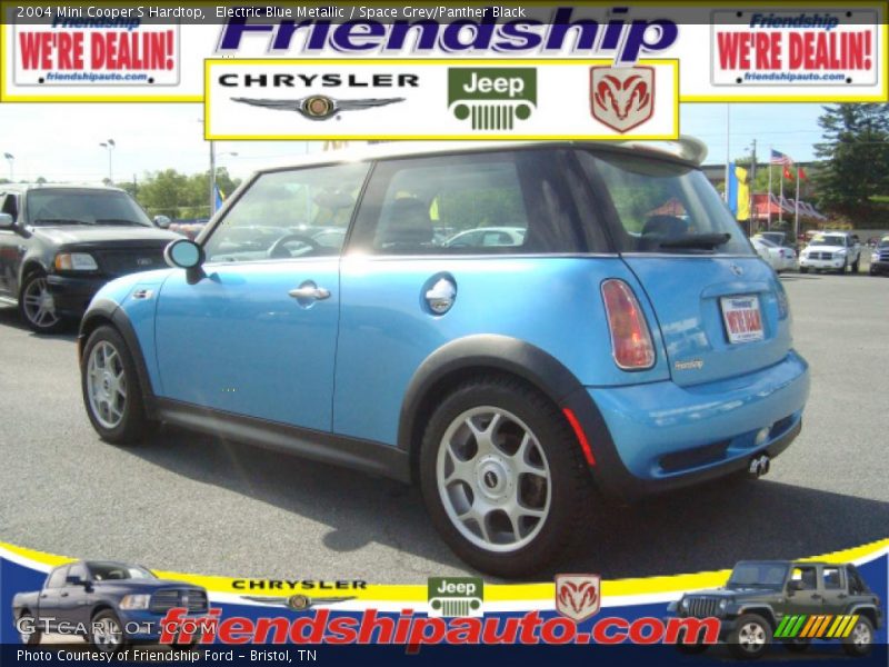 Electric Blue Metallic / Space Grey/Panther Black 2004 Mini Cooper S Hardtop