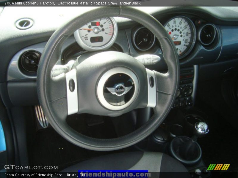 Electric Blue Metallic / Space Grey/Panther Black 2004 Mini Cooper S Hardtop