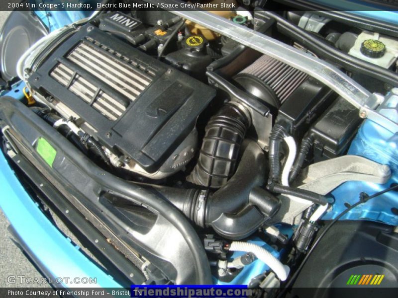 Electric Blue Metallic / Space Grey/Panther Black 2004 Mini Cooper S Hardtop