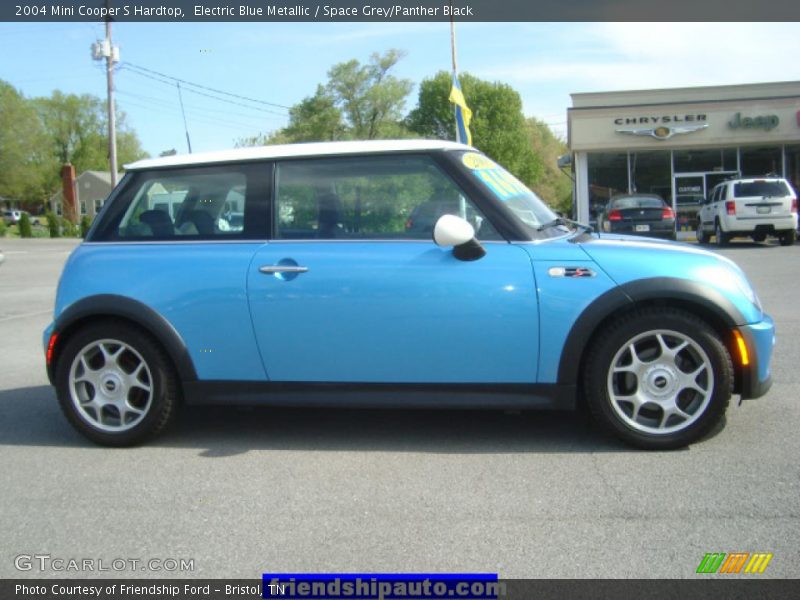 Electric Blue Metallic / Space Grey/Panther Black 2004 Mini Cooper S Hardtop