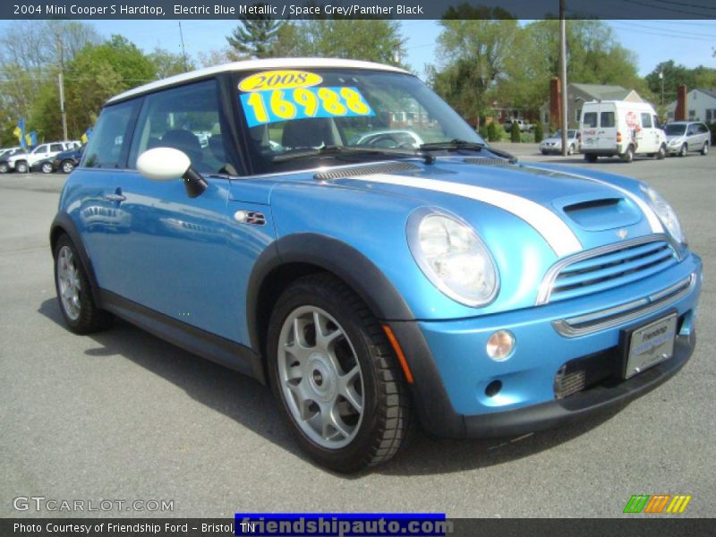 Electric Blue Metallic / Space Grey/Panther Black 2004 Mini Cooper S Hardtop