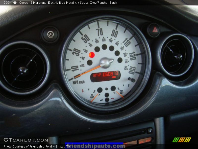 Electric Blue Metallic / Space Grey/Panther Black 2004 Mini Cooper S Hardtop