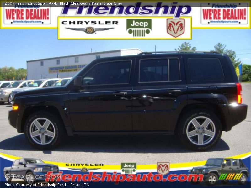 Black Clearcoat / Pastel Slate Gray 2007 Jeep Patriot Sport 4x4