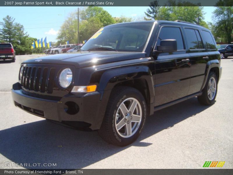 Black Clearcoat / Pastel Slate Gray 2007 Jeep Patriot Sport 4x4