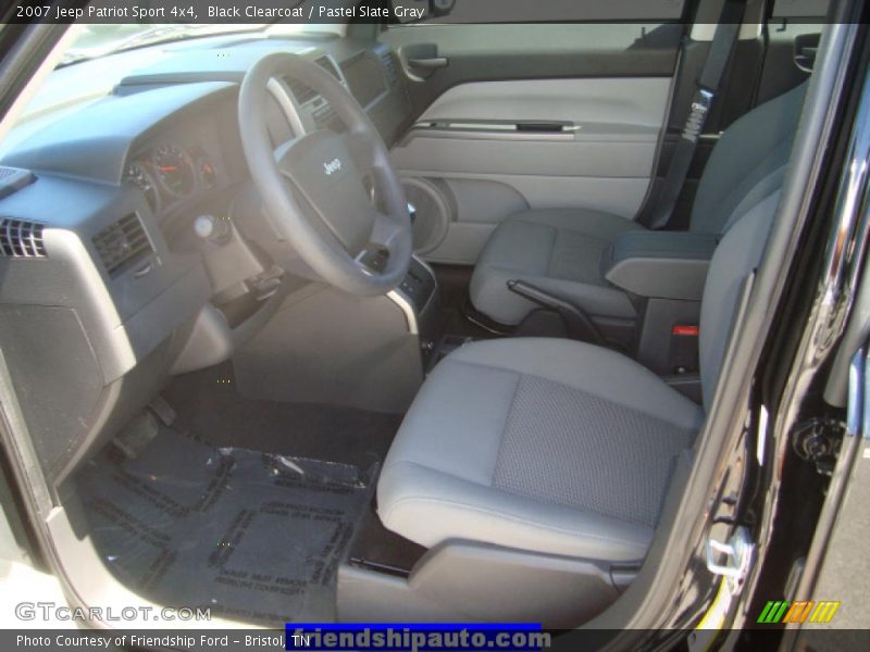 Black Clearcoat / Pastel Slate Gray 2007 Jeep Patriot Sport 4x4