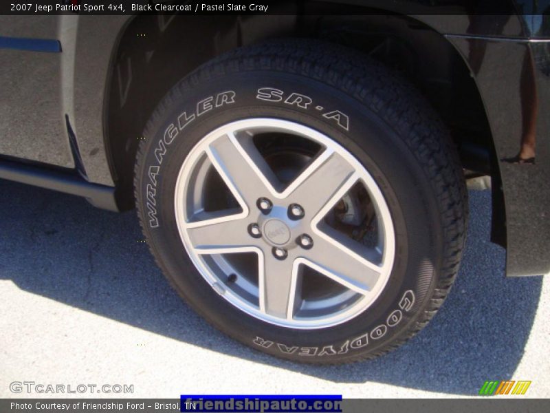 Black Clearcoat / Pastel Slate Gray 2007 Jeep Patriot Sport 4x4