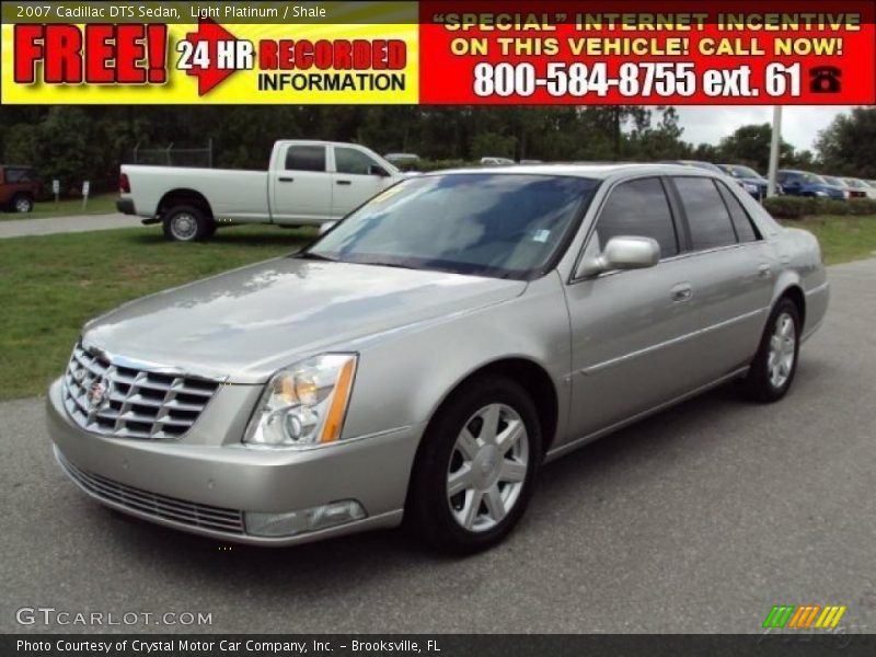 Light Platinum / Shale 2007 Cadillac DTS Sedan