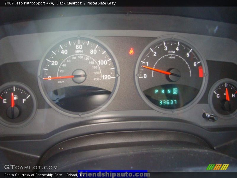 Black Clearcoat / Pastel Slate Gray 2007 Jeep Patriot Sport 4x4