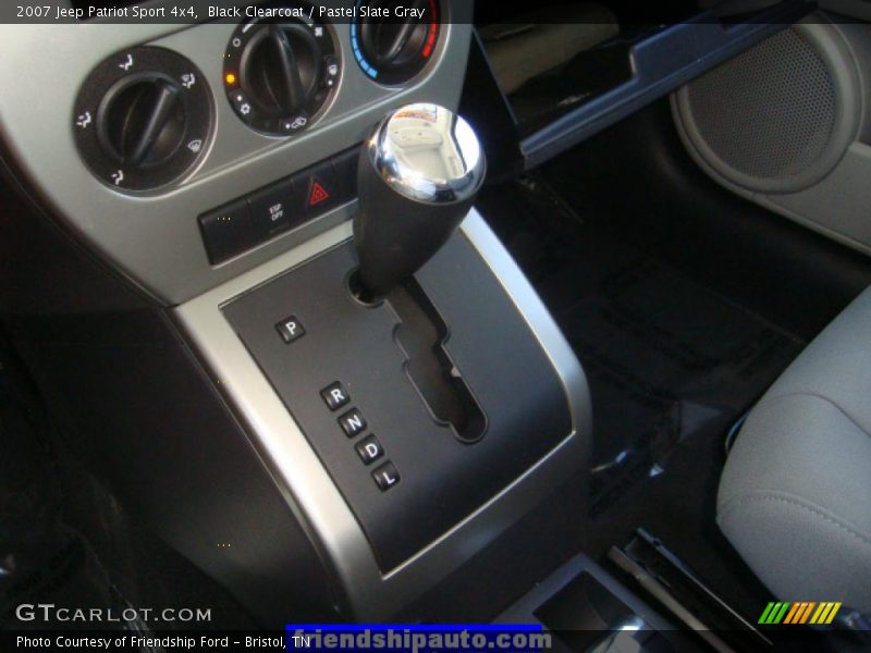 Black Clearcoat / Pastel Slate Gray 2007 Jeep Patriot Sport 4x4
