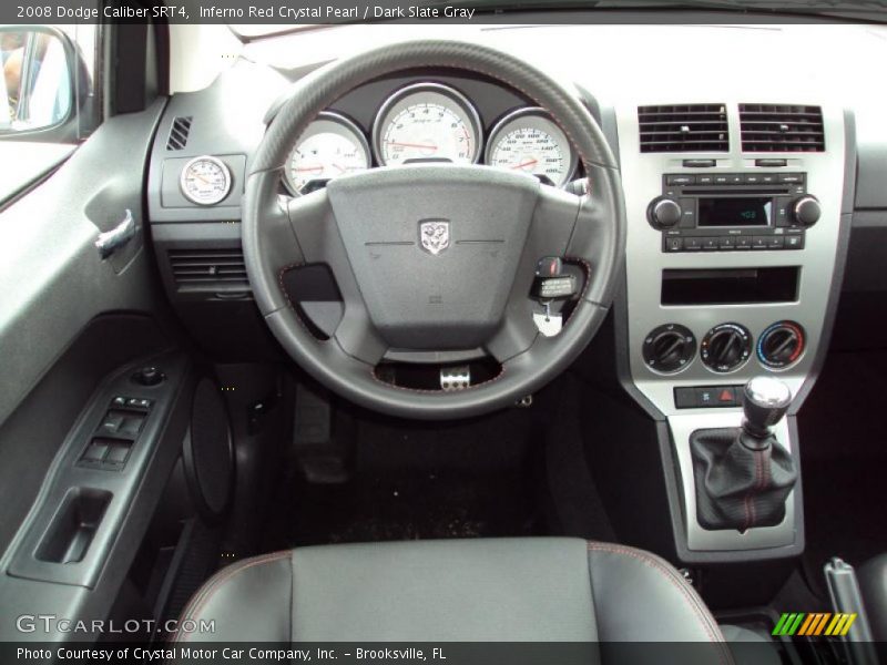 Inferno Red Crystal Pearl / Dark Slate Gray 2008 Dodge Caliber SRT4
