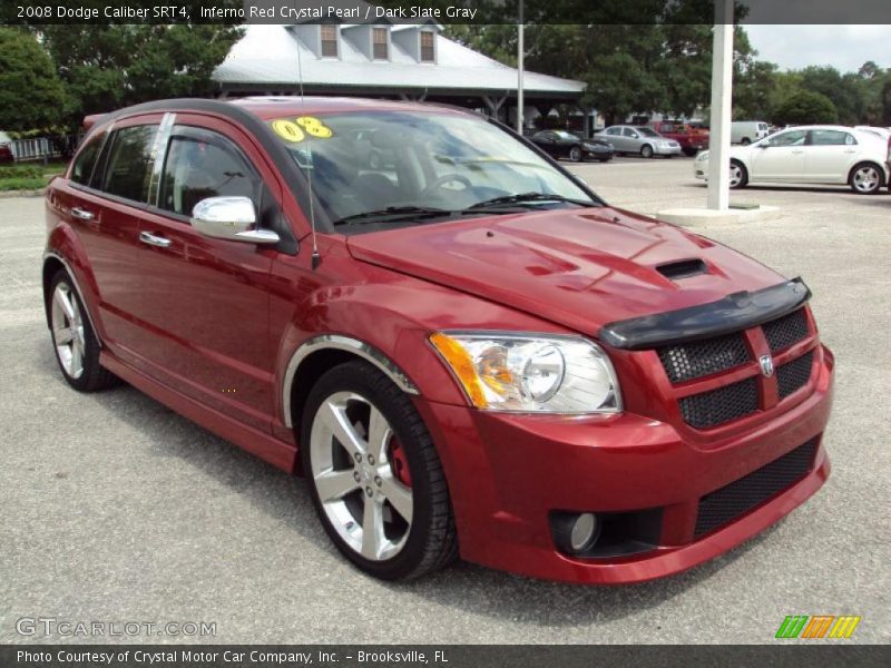 Inferno Red Crystal Pearl / Dark Slate Gray 2008 Dodge Caliber SRT4